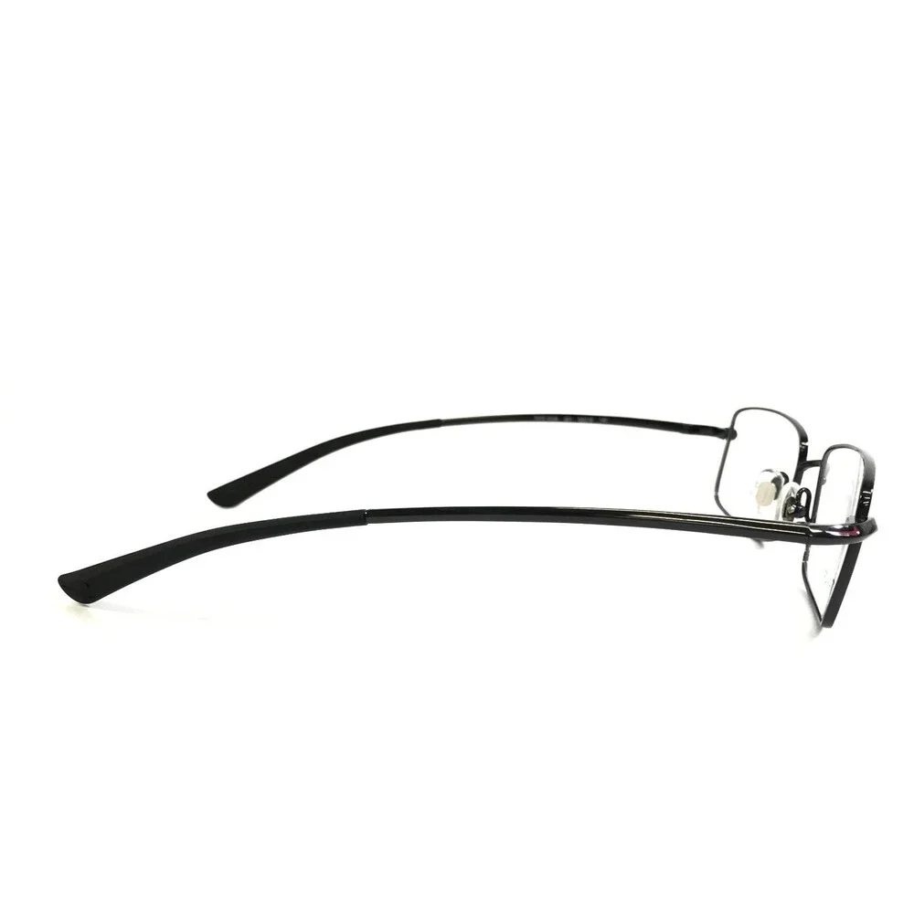 Nike Eyeglasses Frames 6008 001 Black Gloss Wire Rim Titanium 52-18-140